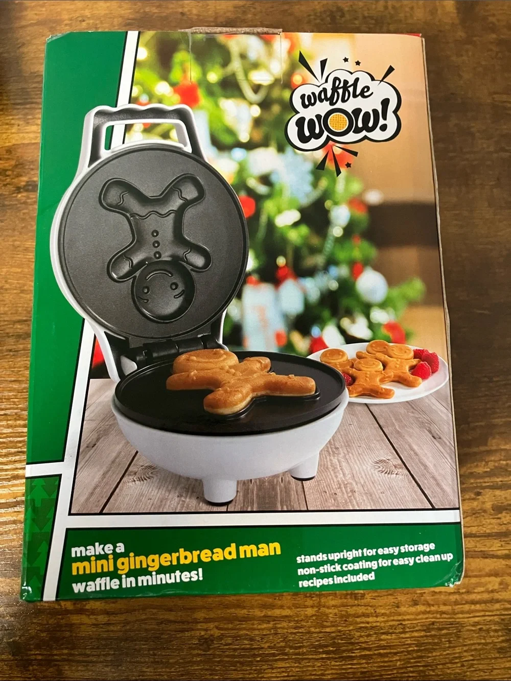Gingerbread Man Mini Waffle Maker New in Box Waffle Wow!